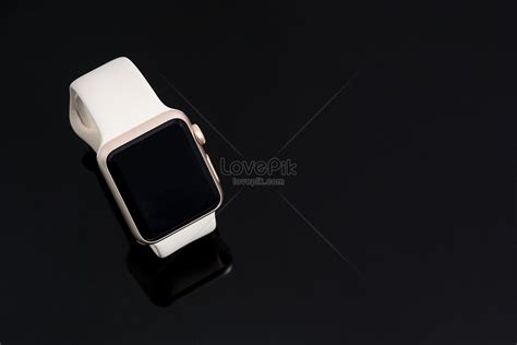 White Smart Watch With Black Background Picture And Hd Photos Free Download On Lovepik