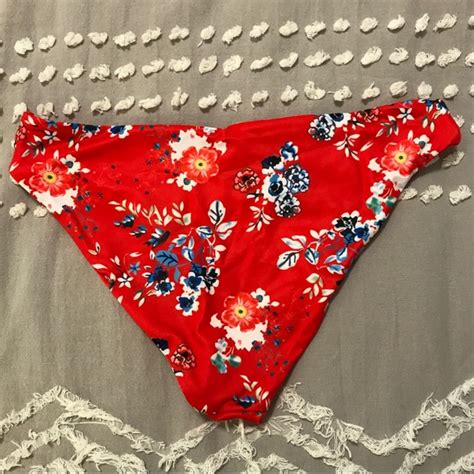 Swim Red Floral Bikini Piece Set Bikinishe Poshmark