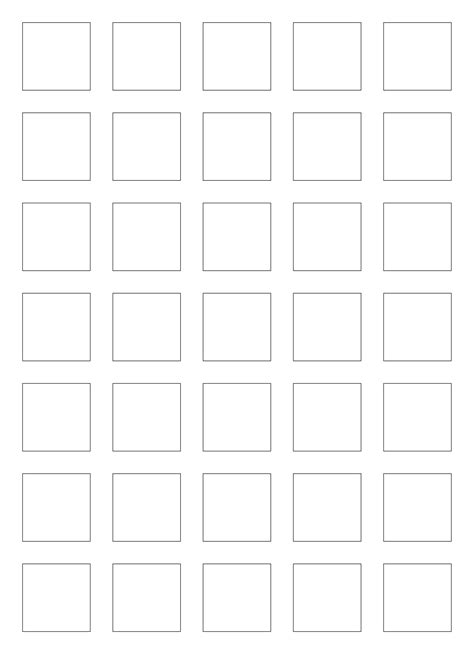 ⭐ Hojas Con Cuadrados Para Imprimir 【 Descargar Gratis 】 🖨