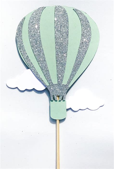 Hot Air Balloon Cake Topper Hot Air Balloon Decorations Hot Etsy