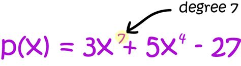 degree algebra math definitions letter