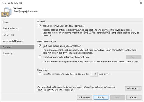 Step Specify Archiving Options User Guide For Vmware Vsphere