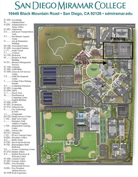 Miramar College Campus Map – Map VectorCampus Map