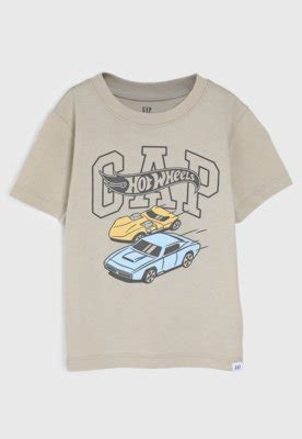 Camiseta GAP Hot Wheels Bege Compre Agora Dafiti Brasil