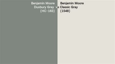 Benjamin Moore Duxbury Gray Vs Classic Gray Side By Side Comparison