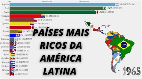 Pa Ses Mais Ricos Da Am Rica Latina Pib Nominal Us