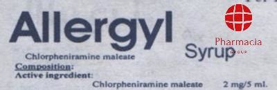 Allergyl Syrup - Chlorpheniramine maleate