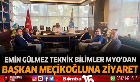 Bucak Emin Gülmez Teknik Bilimler MYO dan Başkan Meçikoğlu na ziyaret