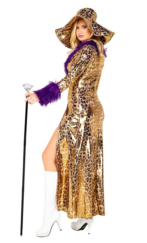 Adult Sweet Mama Leopard Print Women Pimp Costume 9899 The