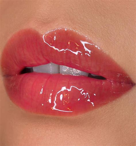 Perfect Lip Makeup Ideas : Translucent-red lip gloss