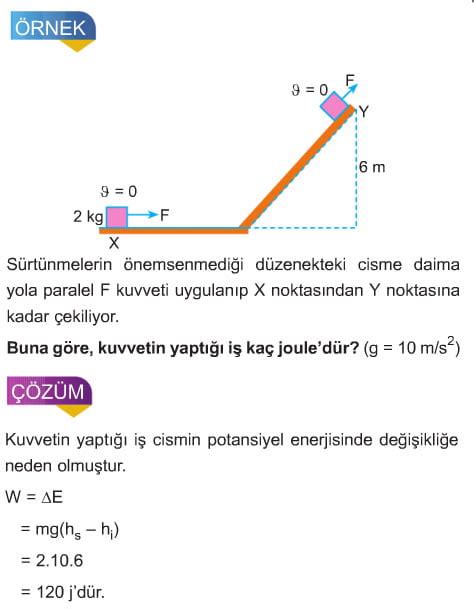 Iş Güç Enerji Çıkmış Sorular Ve Çözümleri