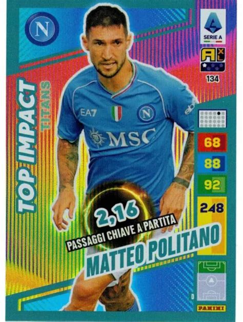 Panini Footballers Adrenalyn Xl Titans Card Politano Top