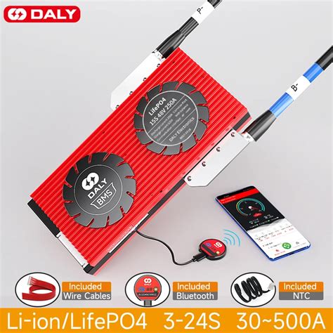 Daly Smart Bms Lifepo4 3s 4s 12v 7s 8s 24v 10s 36v 13s 16s 48v 40a 100a