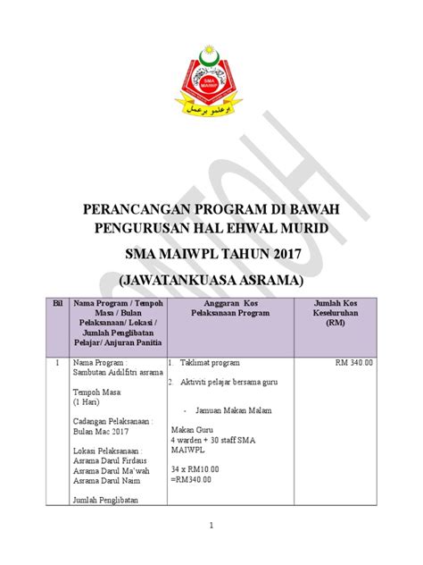 Pdf Draf Perancangan Asrama Dokumen Tips