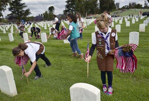 Scouts Honor Veterans For Memorial Day With Gravesite Flags