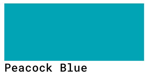 Peacock Blue Color Codes The Hex Rgb And Cmyk Values That You Need