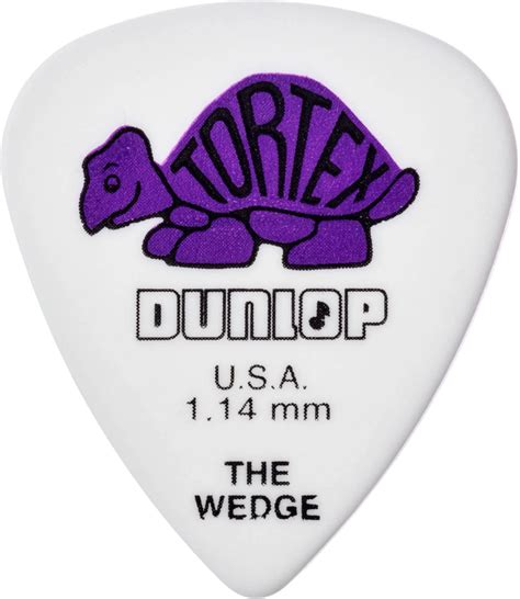 Dunlop P Tortex Wedge White Purple Mm Player S Pack