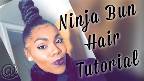 How To Ninja Bun Tutorial Youtube