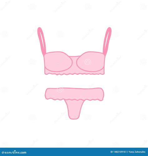 Roupa Interior Das Mulheres Lingerie M O Desenhada Ilustra O Do Vetor Ilustra O De Terno