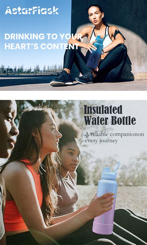 Astar Flask Oz Oz Oz Tumbler With Cap Lid Vacuum Insulated Water Bottle Hot And Cold