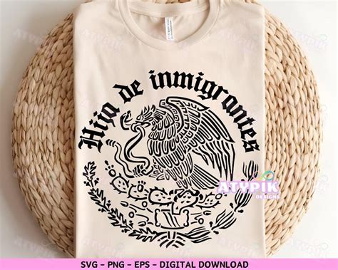 Hija De Inmigrantes Svg Latina Women Svg Png Spanish Svg Mexican Svg Sublimation Design Dtf