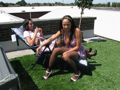 Sorority Room Mates Escape To The Rooftop To Fuck In The Sun Photos