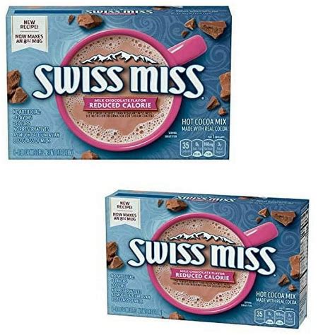 Swiss Miss Milk Chocolate Flavor Reduced Calorie Hot Cocoa Mix Ounce Individual Packs