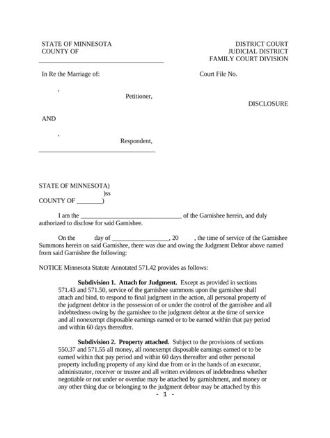 Garnishment Summons Mn Fill Out Sign Online Dochub