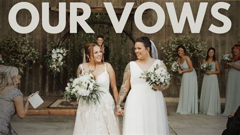 Our Personal Vows Full Wedding Ceremony Lesbian Wedding Vows Lgbtq Hannah Emma Blauser