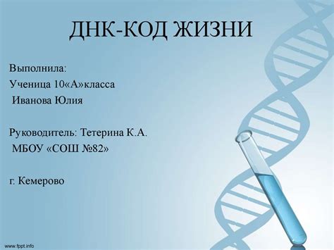ДНК-код жизни - презентация онлайн