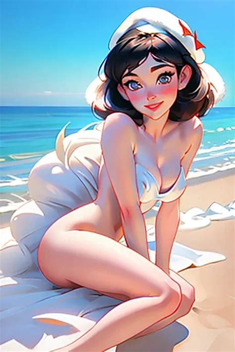 Dopamine Girl Snow White Nude Looking At Me Looking Into The