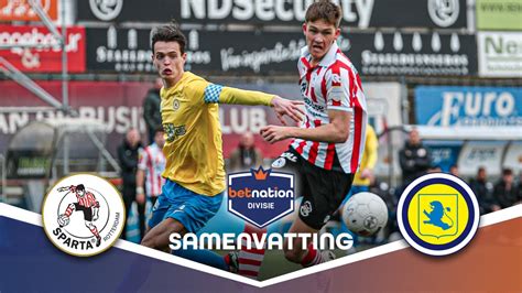 TWEE GOALS In Eerste Drie Minuten Jong Sparta Rotterdam Vs FC