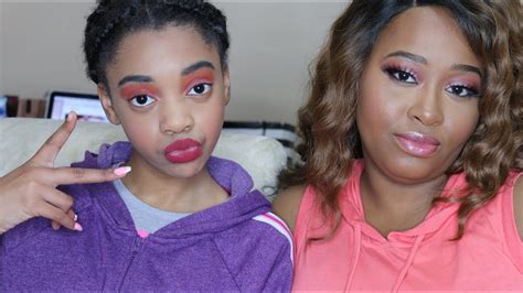 Makeup Lesson 101 Playing In Makeup With My Cousin Msjaniece Youtube