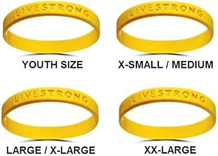 Amazon.com: Official Live Strong Lance Armstrong Yellow Cancer Livestrong Rubber Wristband ...