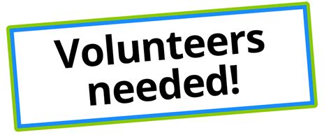 Collection Of Png Volunteers Needed Pluspng