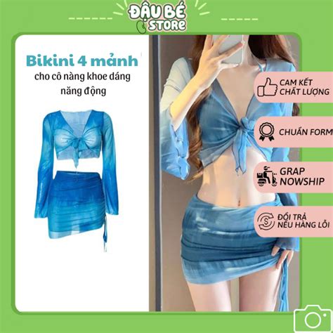 Bikini I Bi N M Nh B B I N D I Tay Cao C P Tay Loe V Y R T S N Sexy M U Xanh Loang