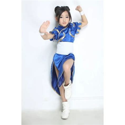 Street Fighter Chun Li Cosplay Chico Vestido de Anime para niños ...