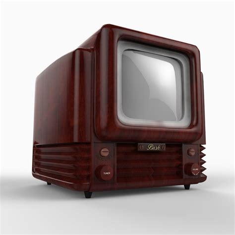 3d Model Of Philco Tandem Predicta Tv Set
