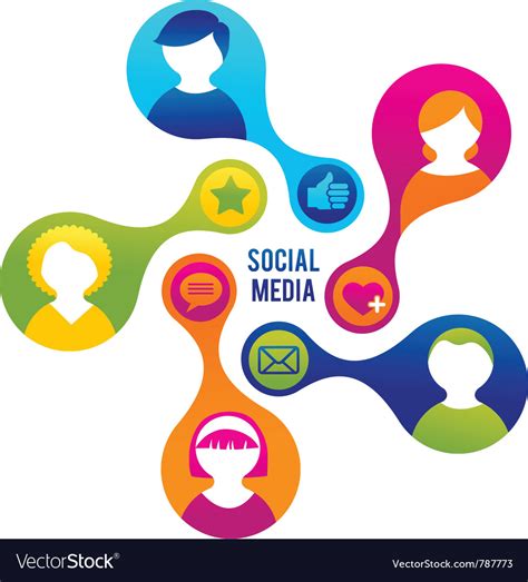 Social Media And Network Royalty Free Vector Image