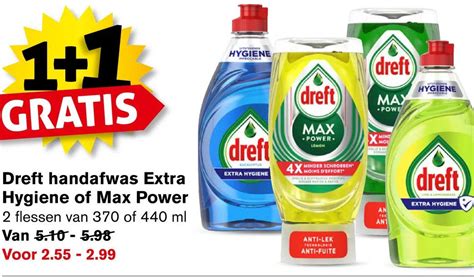 Dreft Handafwas Extra Hygiene Of Max Power Aanbieding Bij Hoogvliet