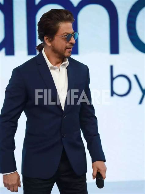 Shah Rukh Khan Looks Dapper In A Blue Suit At An Event See Pics