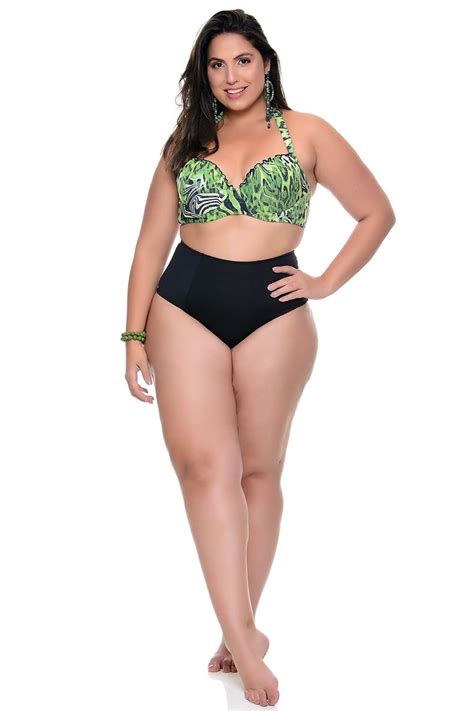 Biquíni Plus Size Bojo Calcinha Hot Pants Vk Moda Plus Size