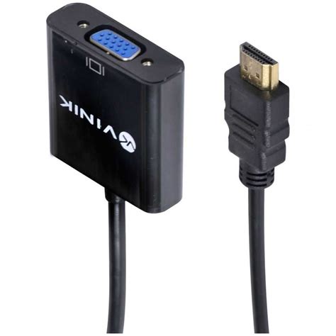 Adaptador Conversor HDMI Macho p VGA Fêmea 30cm VINIK na Tudo à Beça