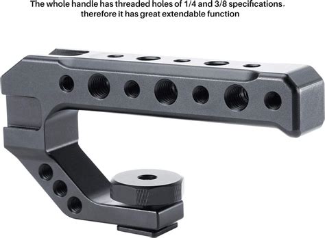 UURig R Cámara Hot Shoe Top Handle Grip Universal Video Stabilizing Rig W adaptadores de