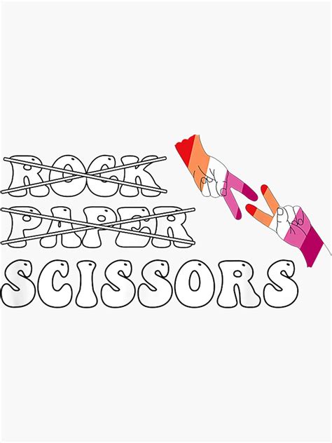 Rock Paper Scissors Lgbtq Awareness For Lesbian Women Lgbtqia Pride Month Lgbt Flag