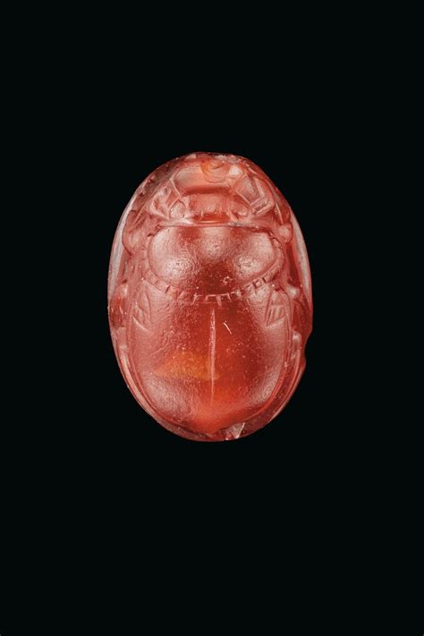 A Greek Carnelian Scarab With A Nude Archer Archaic Period Circa Early