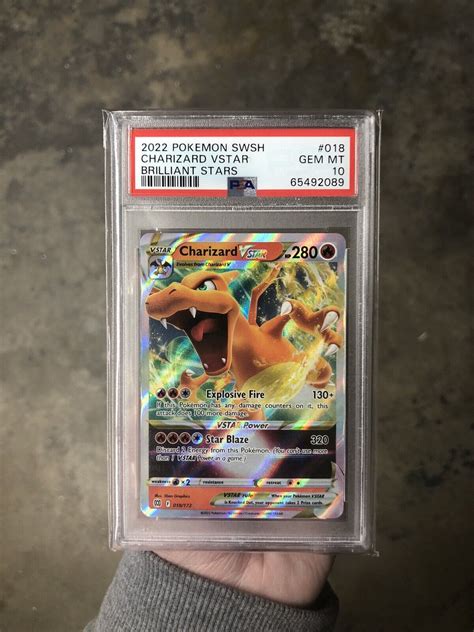 Mavin Pokemon Swsh Brilliant Stars Charizard Vstar Card Psa