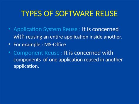Software Reuse Ppt 2ppt Seminar For Btech Ppt