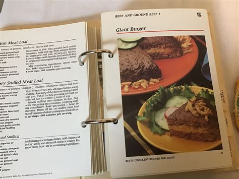 vintage betty crocker recipes  today cookbook card library etsy