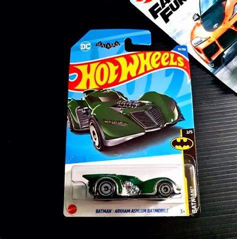 Hot Wheels Batman Arkham Asylum Batmobile Hotwheels Hw Dc Batman Hobbies Toys Toys Games
